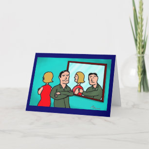 Green Weenii "Time to Reflect" Greeting Card