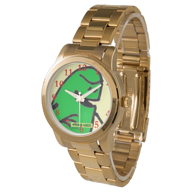 Green Weenii Wristwatch (Angled)