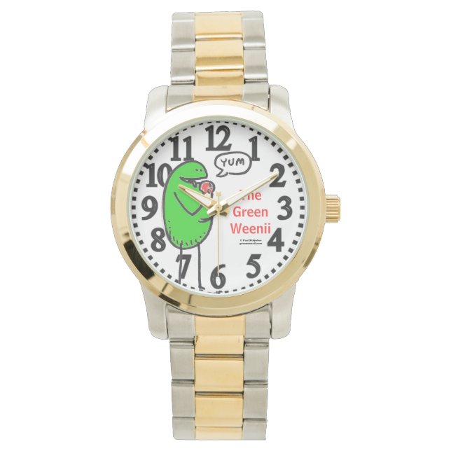 Green Weenii "Yum" Wristwatch (Front)