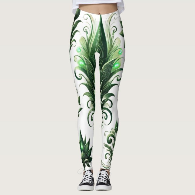 "Green Well: Nature-Inspired Public Design" Leggings (Front)
