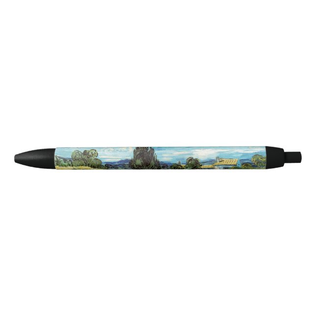 Green Wheat Field  Vincent van Gogh    Black Ink Pen (Front)