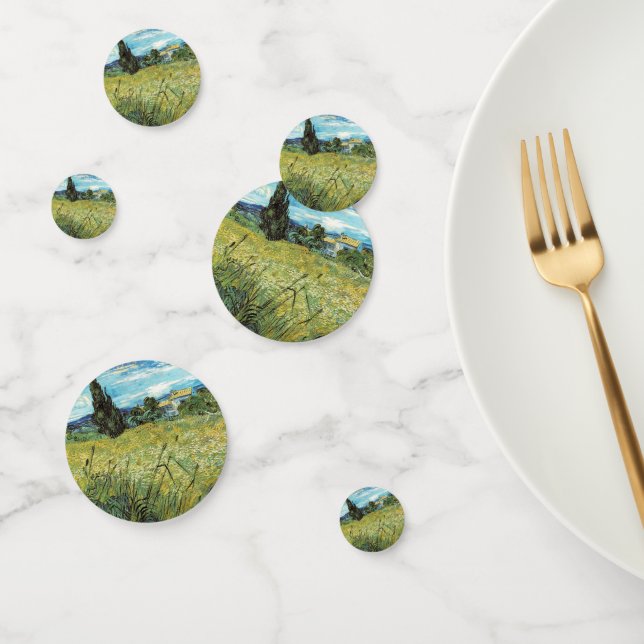 Green Wheat Field  Vincent van Gogh     Confetti (Group)