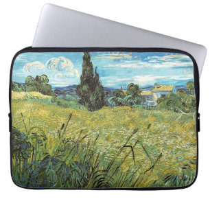 Green Wheat Field Vincent van Gogh Laptop Sleeve
