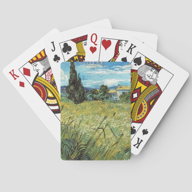 Green Wheat Field  Vincent van Gogh    Playing Cards (Back)
