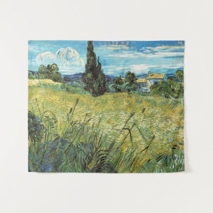 Green Wheat Field Vincent van Gogh Tapestry