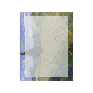 Green Wheat Field with Cypress by Van Gogh. Notepad