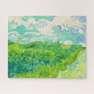 Green Wheat Fields Auvers Vincent Van Gogh 1890 Jigsaw Puzzle