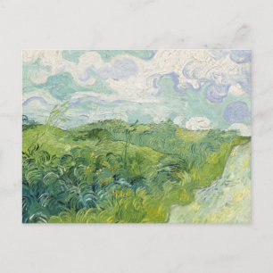 Green Wheat Fields, Auvers   Vincent van Gogh Postcard