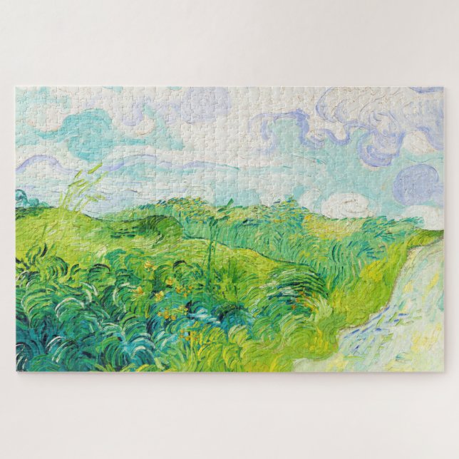 Green Wheat Fields, Van Gogh Jigsaw Puzzle (Horizontal)