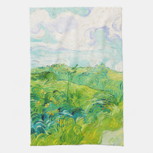 Green Wheat Fields, Van Gogh Kitchen Towel