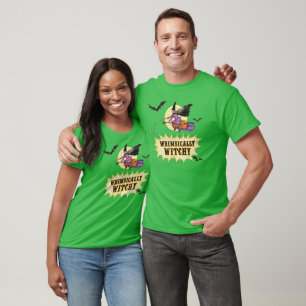 GREEN Whimsically Witchy Basic-T w/QR Code T-Shirt