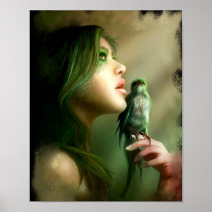Green Whisper Canvas & Prints
