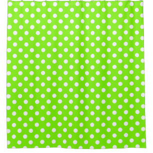 green, white and green polka dots