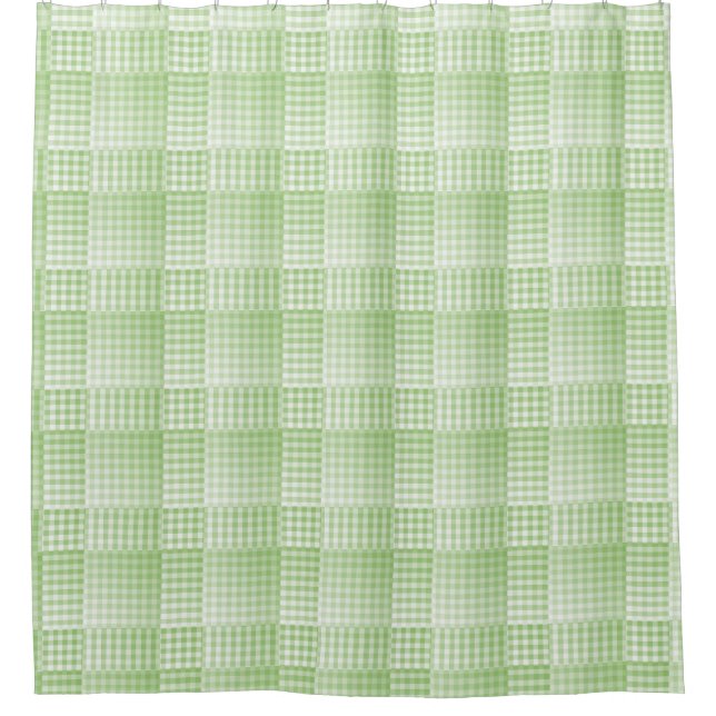 Green White Checker Abstract Pattern (Front)