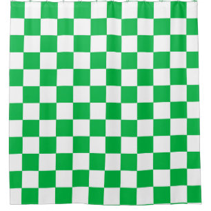 Green White Chequered Check Pattern