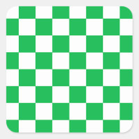 Green White Chequered Check Pattern