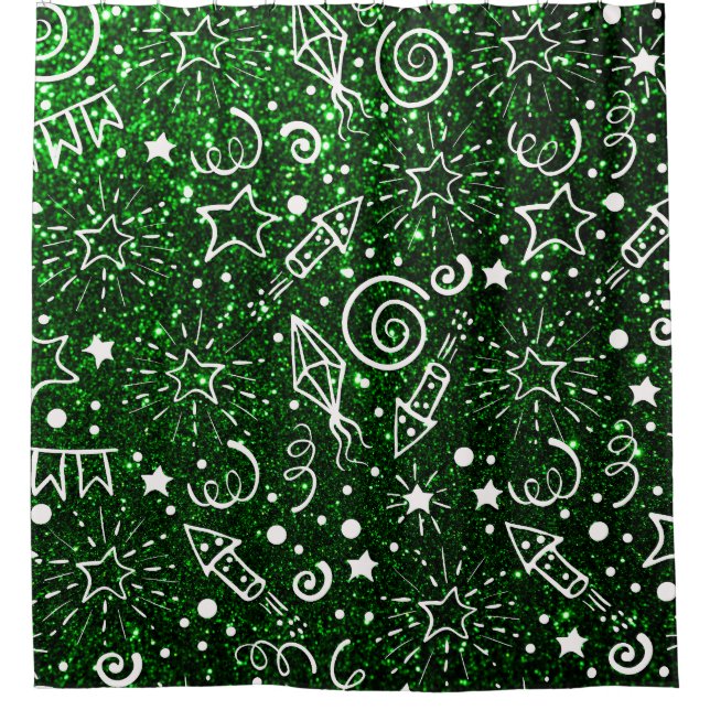 Green White Christmas Pattern  (Front)