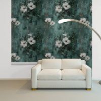 Green White Flower Floral 