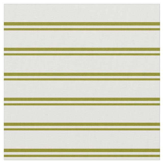 Green & White Lines Pattern Fabric (Close Up)