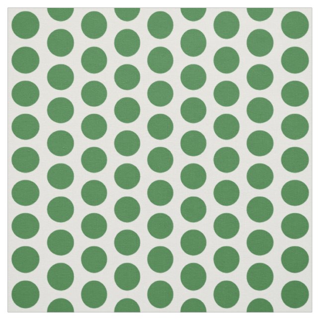 Green White Mini Polka Dots Fabric (Swatch)