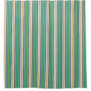 Green White Orange Striped Pattern