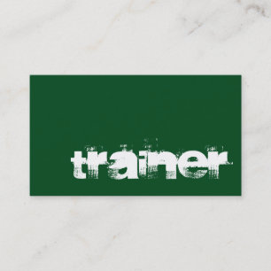 Green White Professional Sport Carte de visite
