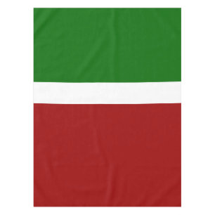 Green White Red Colour Block Style Design  Tablecloth
