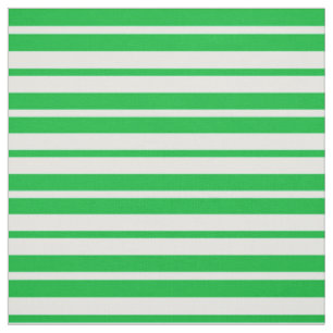 Green White Stripes Pattern Design Fabric