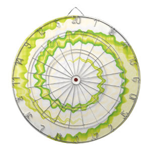 Green white tie dye colours swirl cool rad dartboard