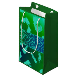 Green Wild Animal Pattern Small Gift Bag