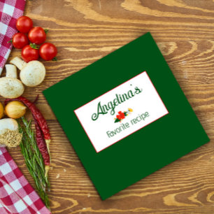 Green wildflowers funny quote binder