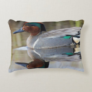 Green-winged Teal Decorative Pillow
