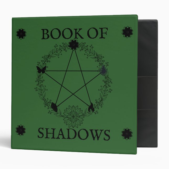 Green Witch Book of Shadows Binder (Front/Inside)