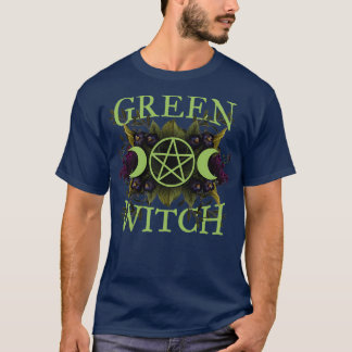 Green Witch Botanical Pentacle T-Shirt