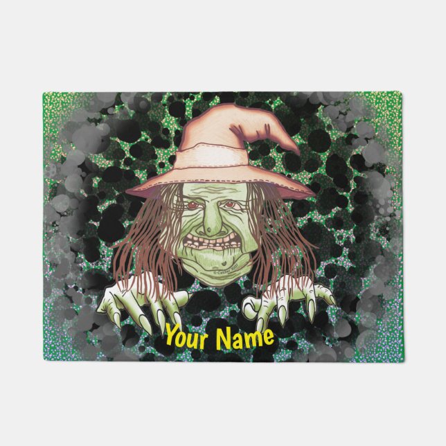 green witch  doormat (Front)