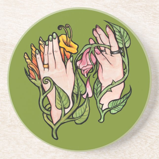 Green Witch Magick                               Coaster (Front)