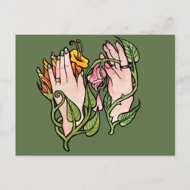 Green Witch Magick                               Postcard (Front)