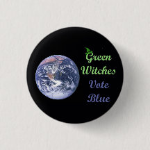 Green Witches Vote Blue (light green)