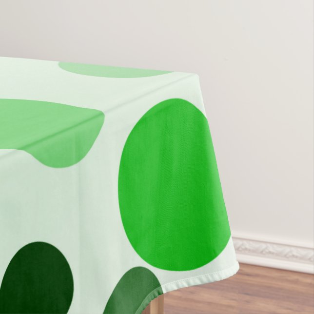 Green With Envy Polka Dots,  Tablecloth (In Situ)