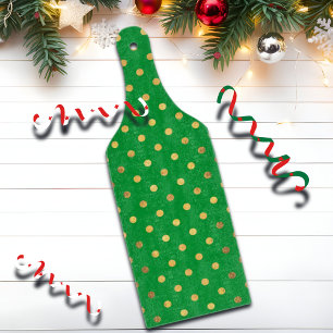 Green with Gold Glitter Dots  Cutting Board