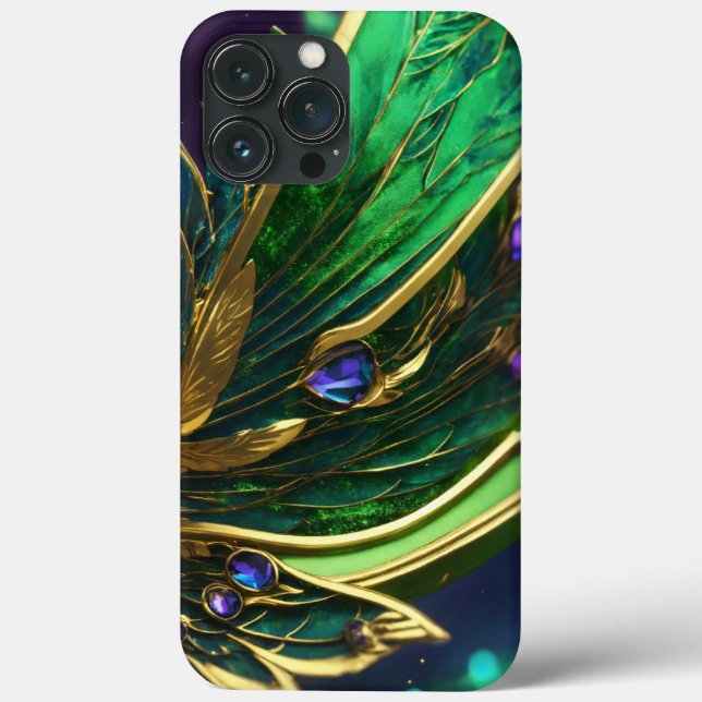 green with golden  Case-Mate iPhone case (Back)