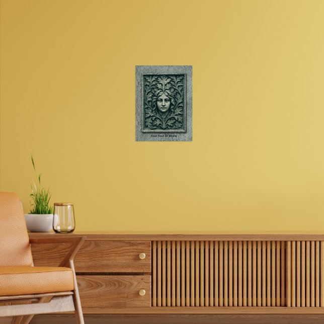 Green Woman - Stone Poster (Living Room 2)
