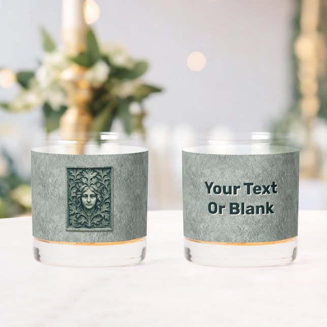 Green Woman - Stone Whiskey Glass (Insitu (Wedding))