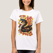 Green wooden snake anime style - Chinese New Year