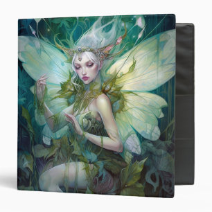 Green Woodland Fairy Fantasy Art Binder