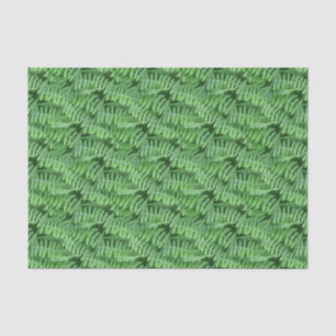 Green Woodland Ferns Pattern Nature Tissue Paper