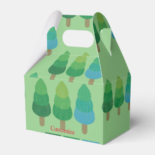 Green Woodland Trees Thunder_Cove Favor Box