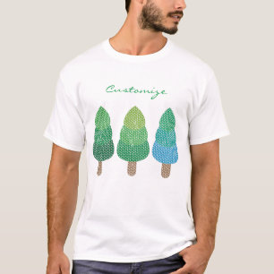 Green Woodland Trees Thunder_Cove T-Shirt