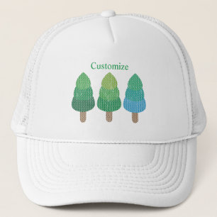 Green Woodland Trees Thunder_Cove Trucker Hat