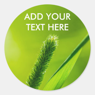 Green World Classic Round Sticker